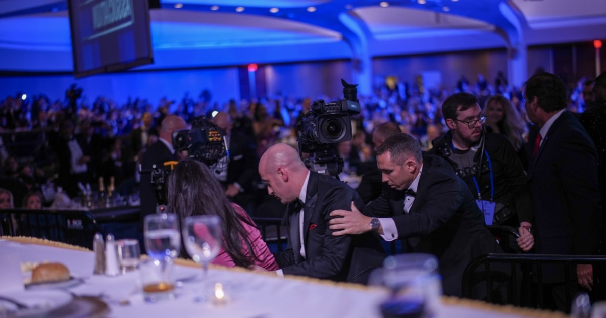 How the ballroom reacted as Trump was evacuated from White House Correspondents' Dinner