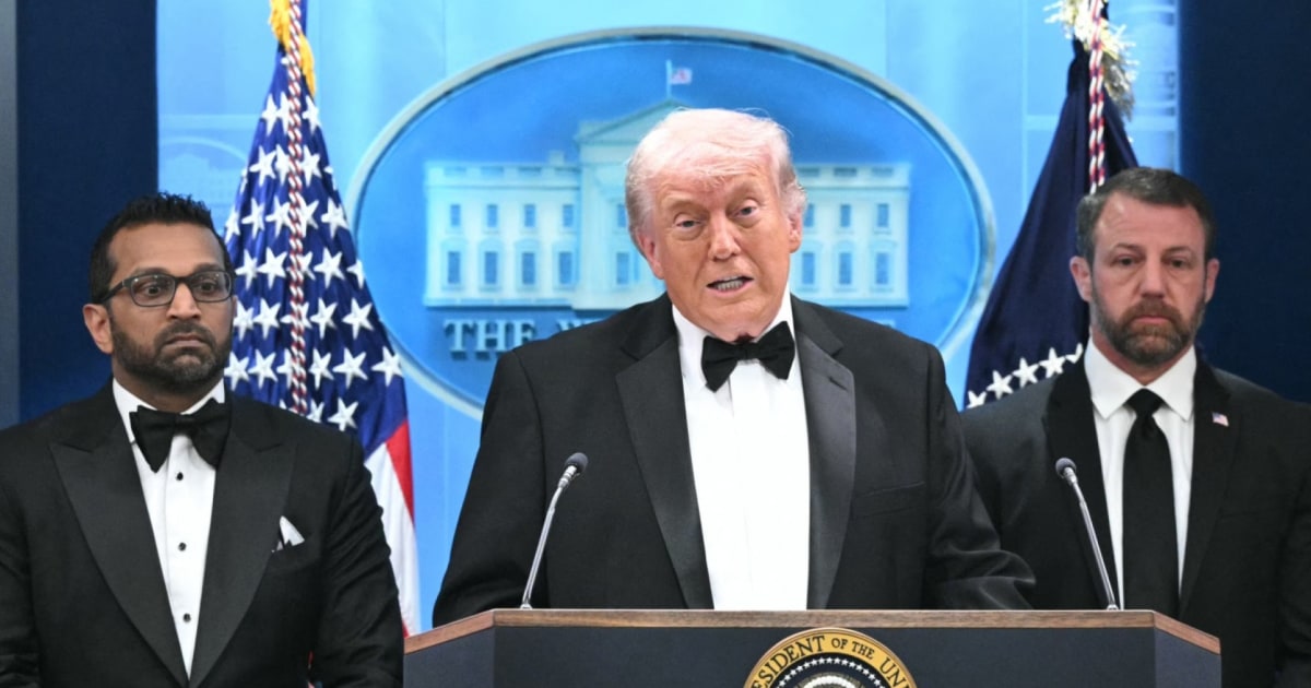 Trump holds press briefing after shooting outside White House Correspondents Dinner