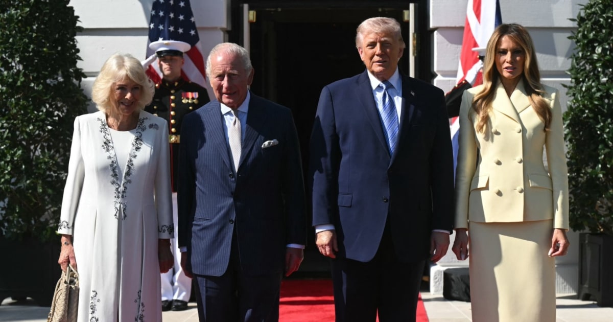 Trump greets King Charles and Queen Camilla at White House