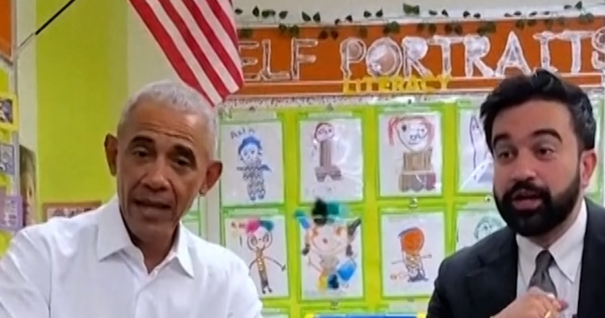 Obama and Mamdani meet preschoolers in the Bronx