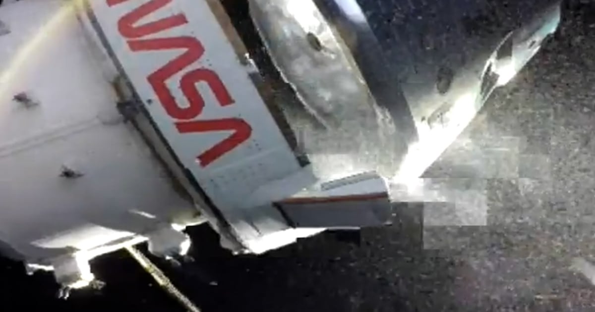 Orion crew module separates from service module