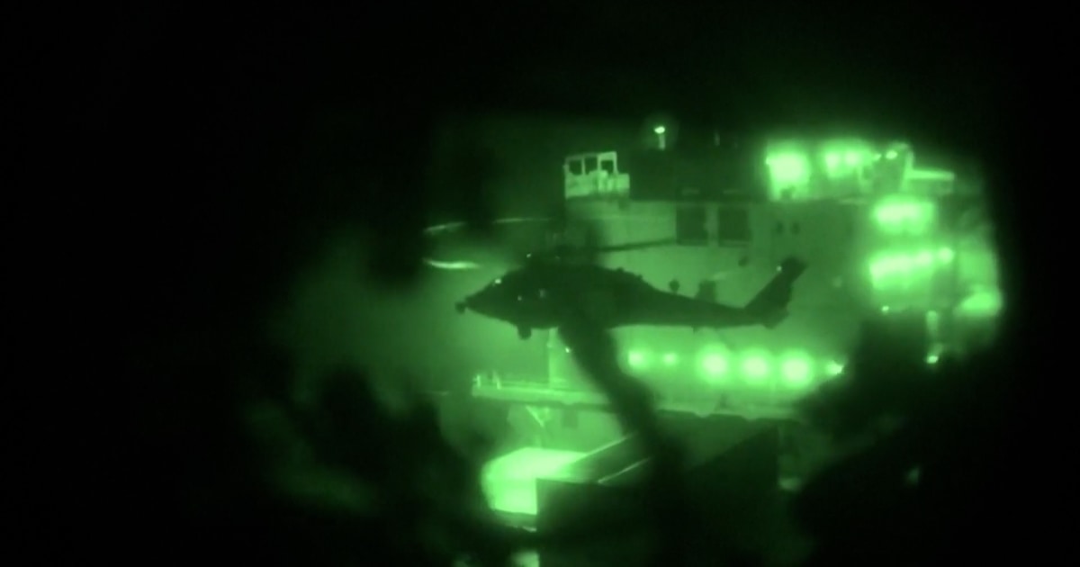 U.S. Marines board and seize Iranian-flagged cargo ship