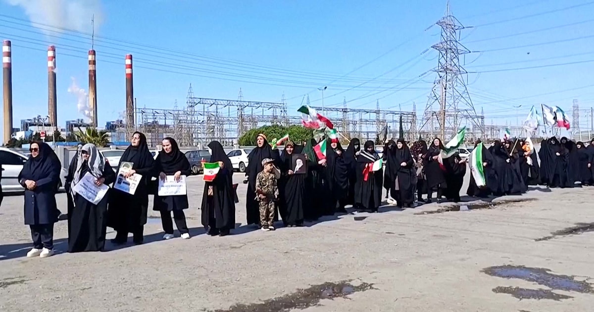 Iranians form human chains to protect infrastructure
