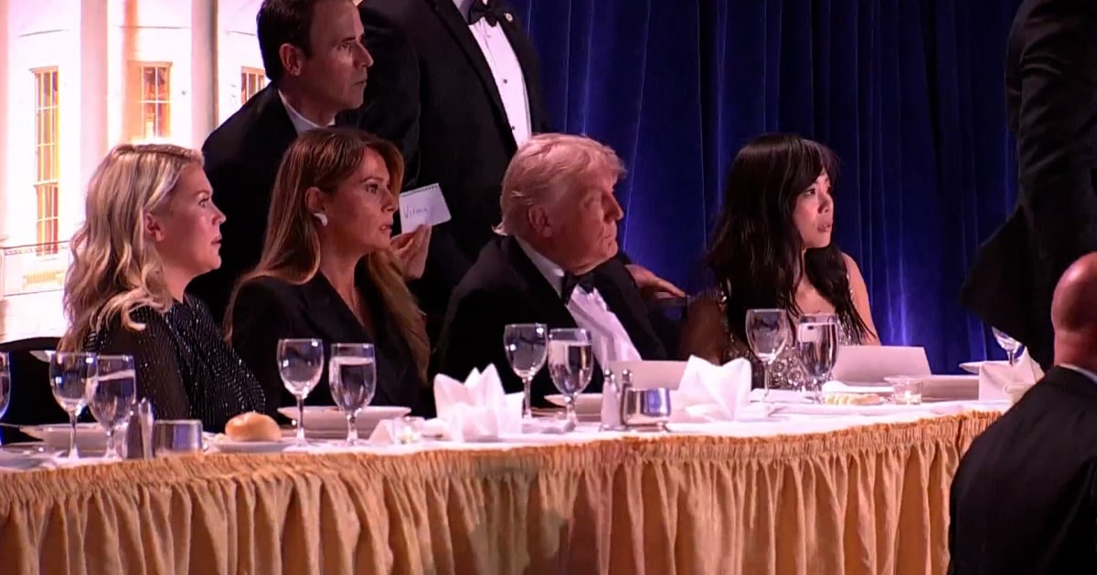 Watch as Trump is evacuated from the White House Correspondents' dinner