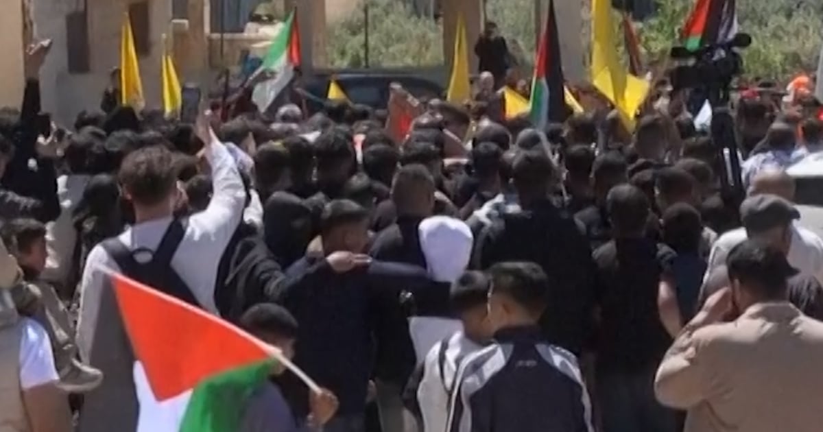 Palestinians hold funeral for West Bank teenager