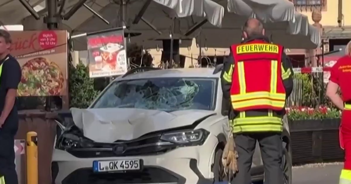 German authorities have a suspect in custody after two are killed in car ramming