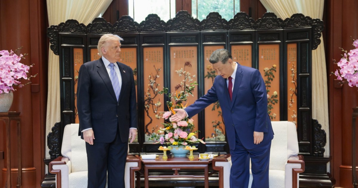 Xi welcomes Trump to Zhongnanhai for summit closing remarks