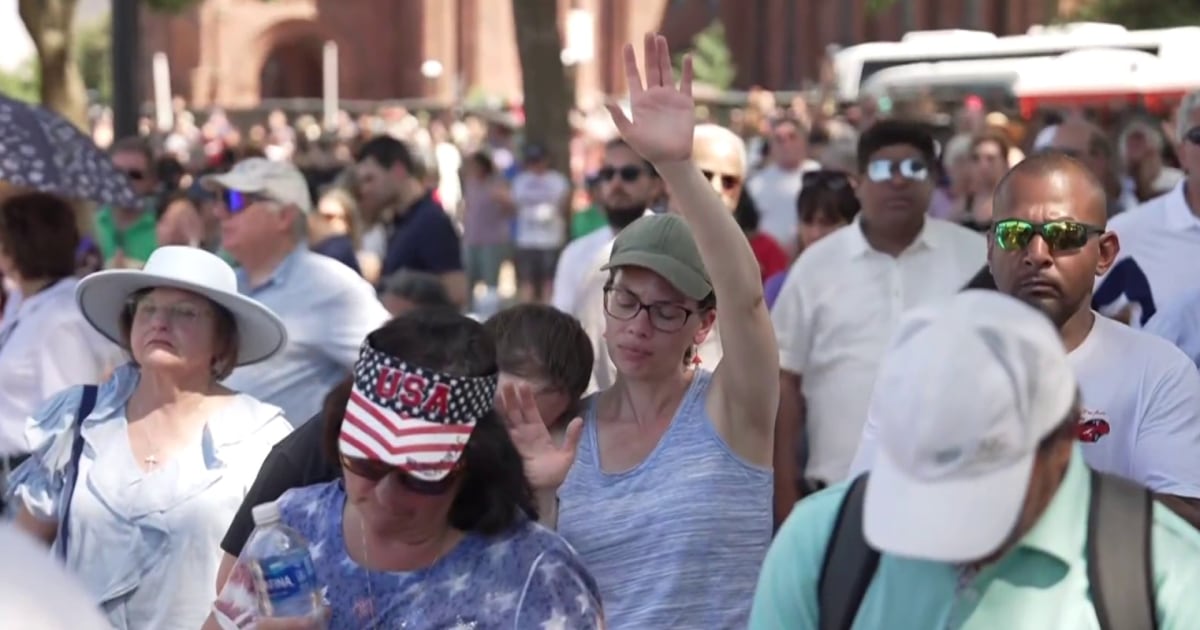 NBC News’ Gary Grumbach is on the ground at the D.C. prayer gathering