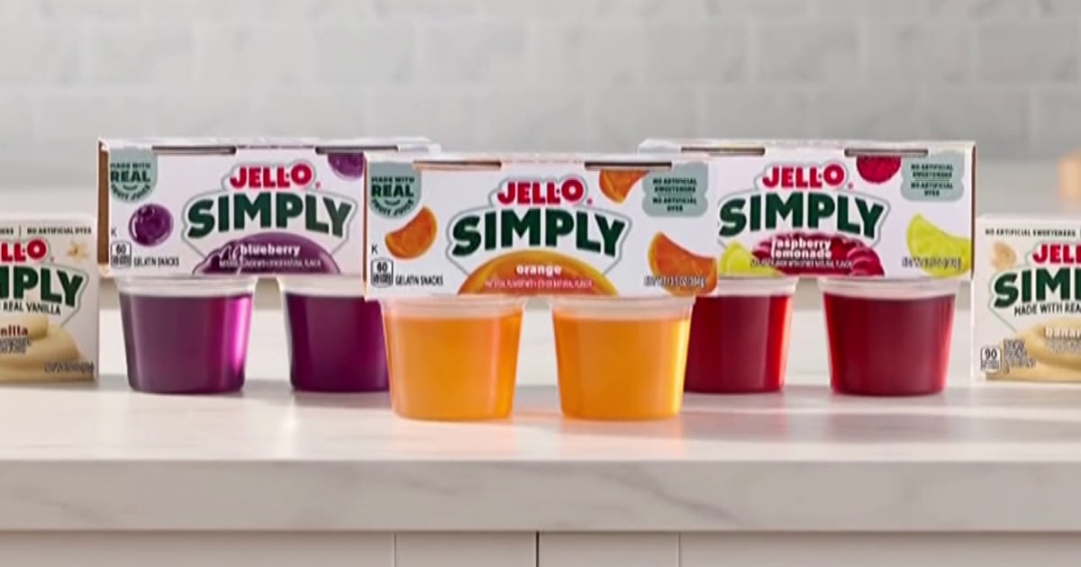 Jell-O rolls out line with no artificial dyes, less sugar as parents seek healthier snacks