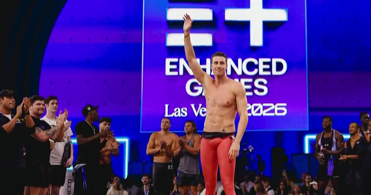 Swimmer 'breaks' world record at billionaire-backed Enhanced Games