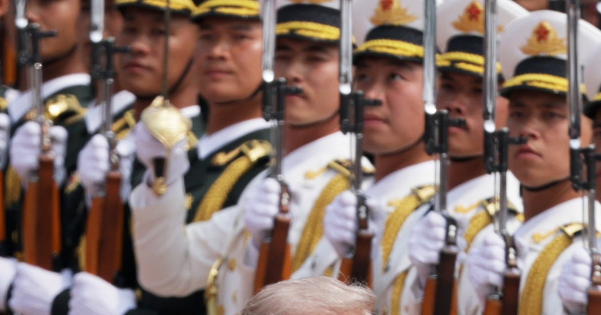Honor Guard Welcomes Trump Elaborate Arrival Ceremony - Beritaja