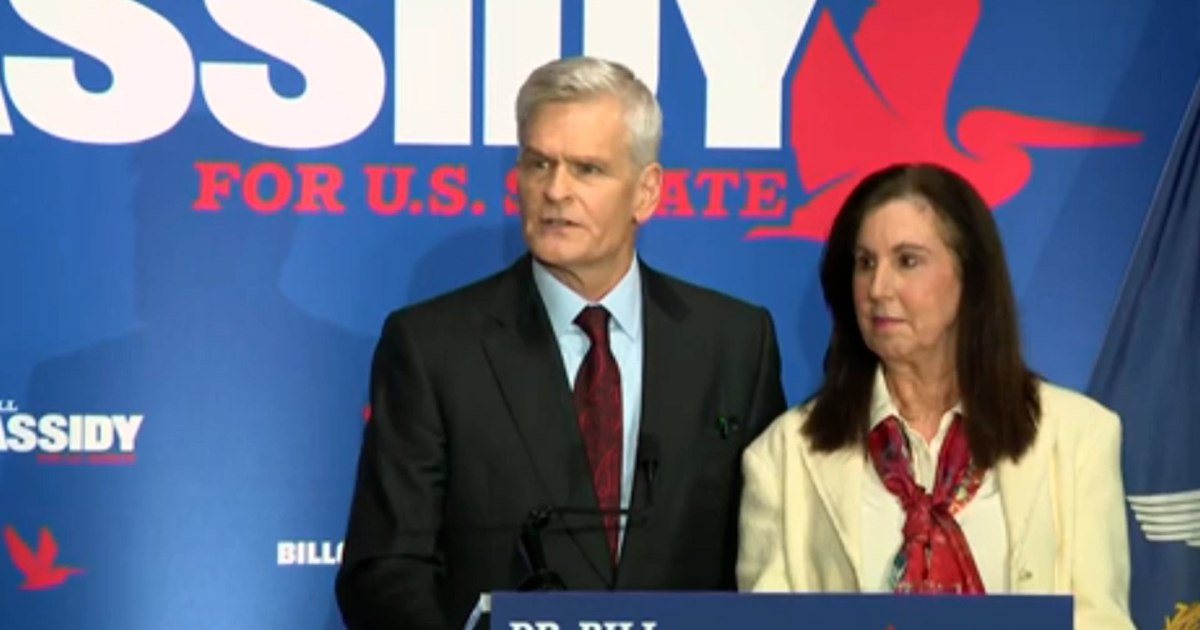 GOP Sen. Bill Cassidy speaks after Louisiana primary loss