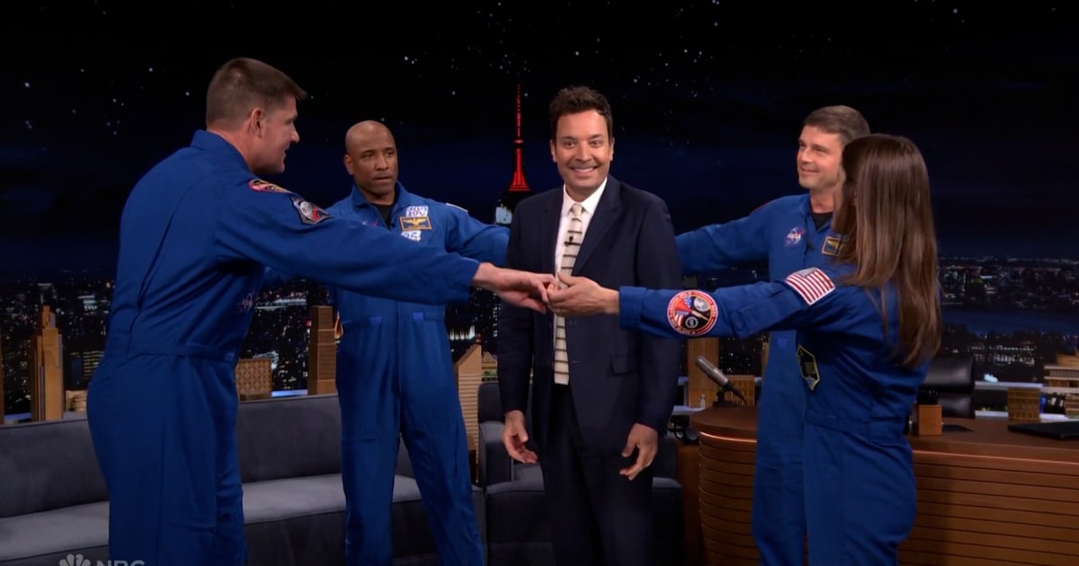 Artemis II crew demonstrates how cramped the Orion capsule was with Jimmy Fallon