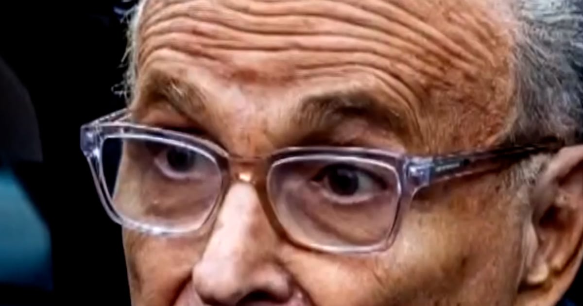 Rudy Giuliani Hospitalized And In 'critical' Condition