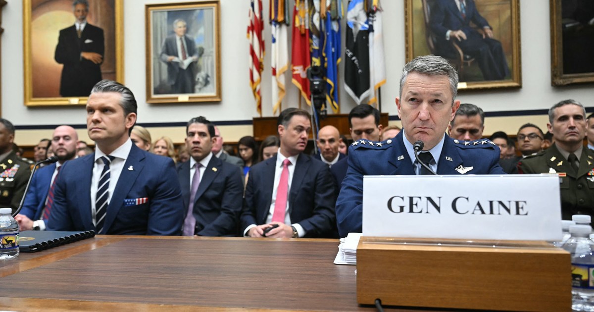 Hegseth and Caine testify at Senate hearing amid Iran war