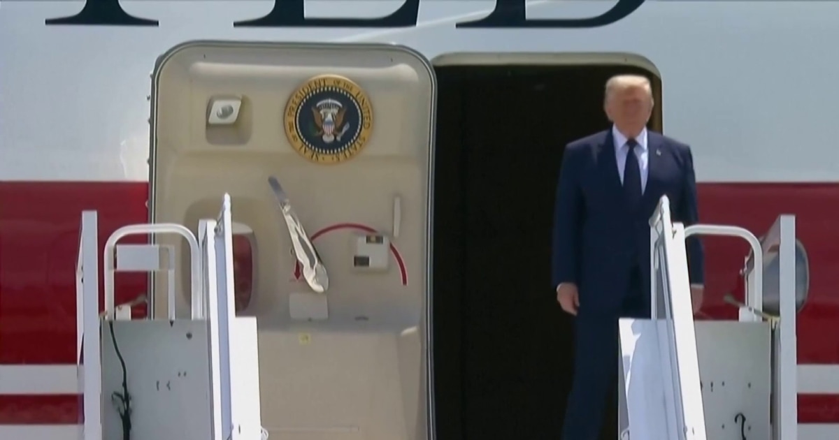Trump departed from Turkey on the older Air Force One for security reasons.