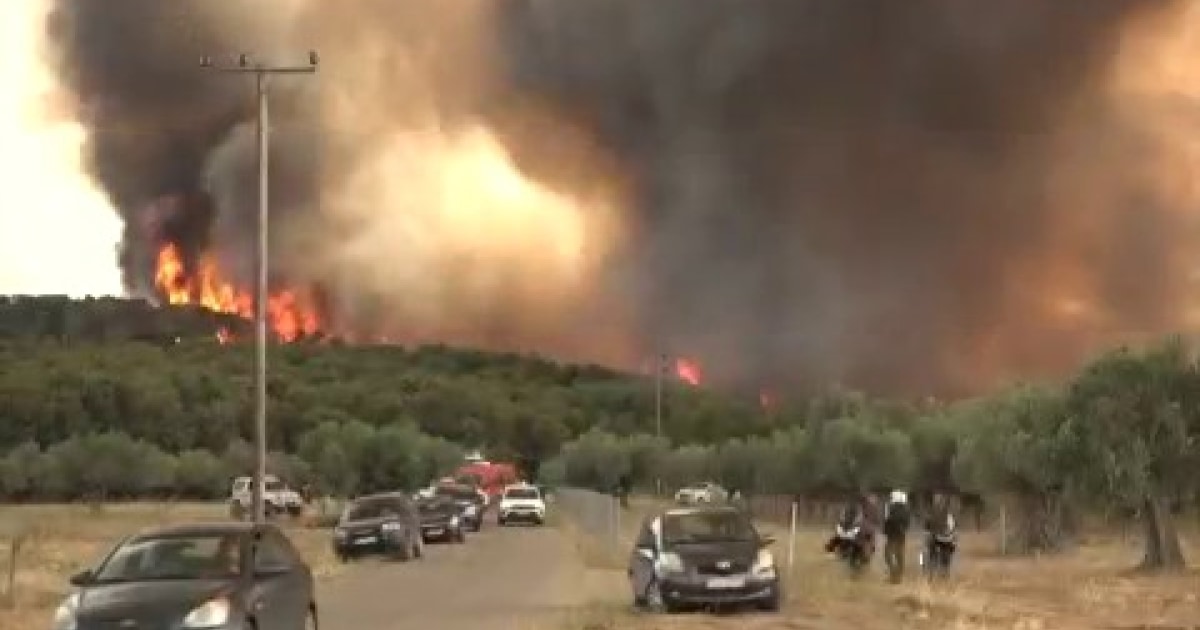 Bombeiros lutam na floresta de Fontainebleau, na França, enquanto um incêndio mortal irrompe na Europa Bombeiros lutam na floresta de Fontainebleau, na França, enquanto um incêndio mortal irrompe na Europa