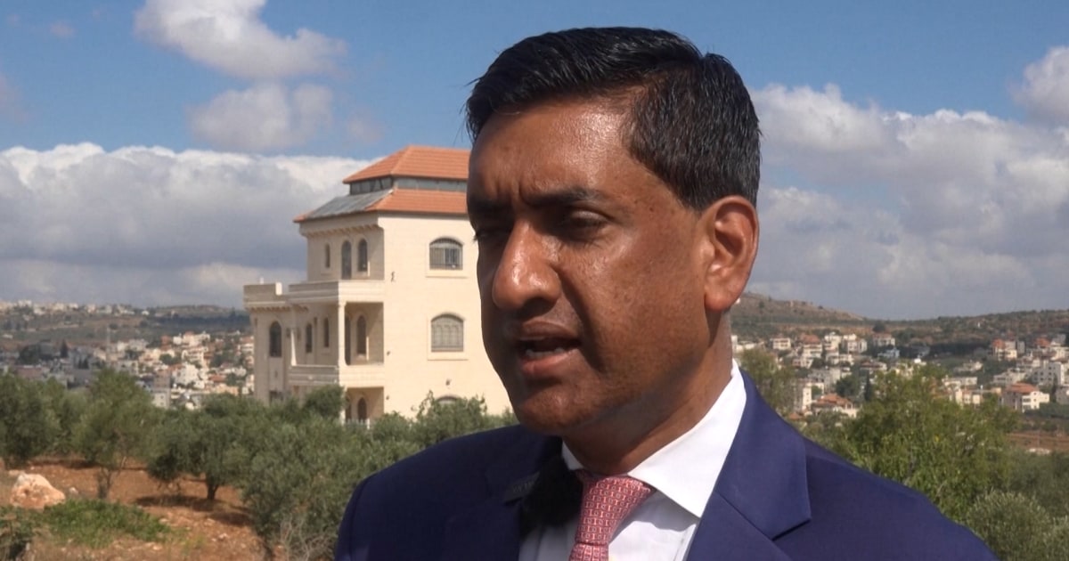 Rep. Ro Khanna says he was detained by Israeli settlers during West Bank visit