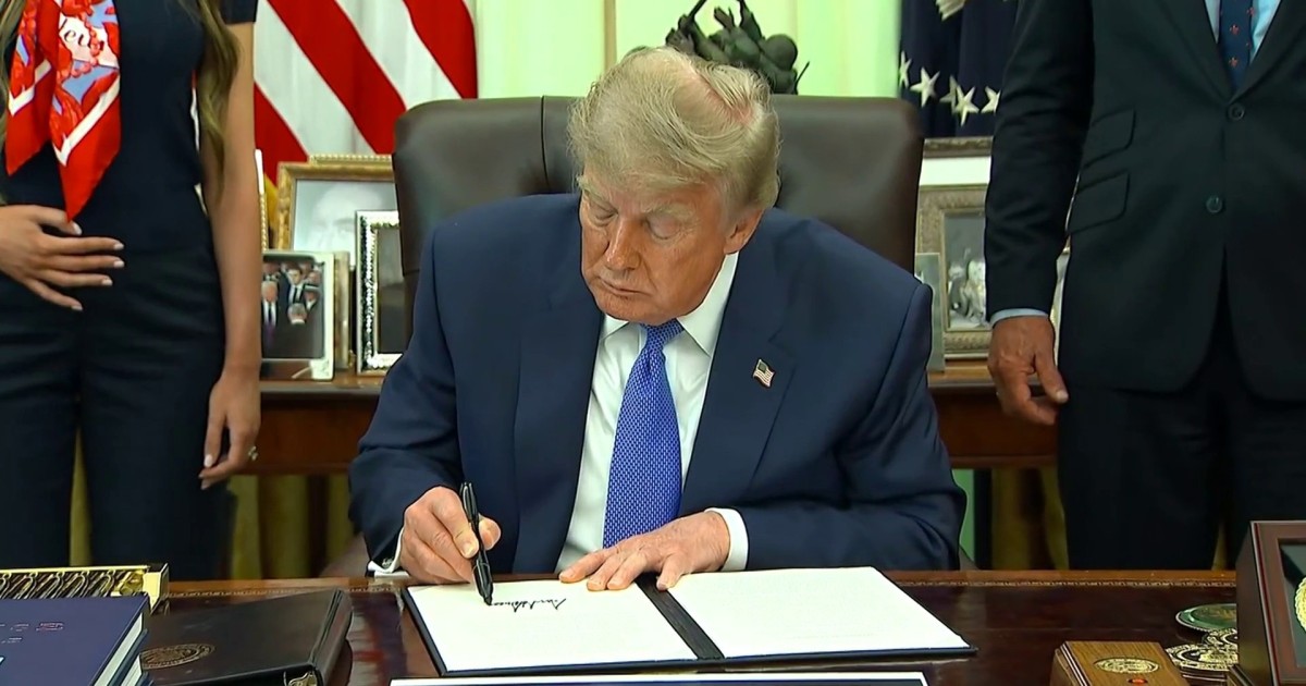 Trump signs executive order on childhood vaccines