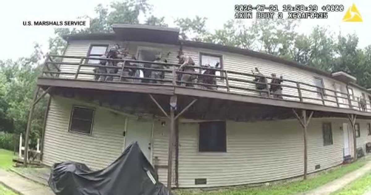 Exclusive video: U.S. Marshals task force survives deck collapse serving arrest warrant
