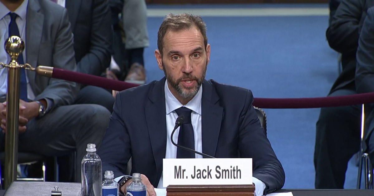 Jack Smith defends decision to charge Trump at Senate hearing