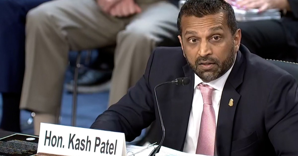 Kash Patel defends FBI’s new policy on bestiality at Senate hearing