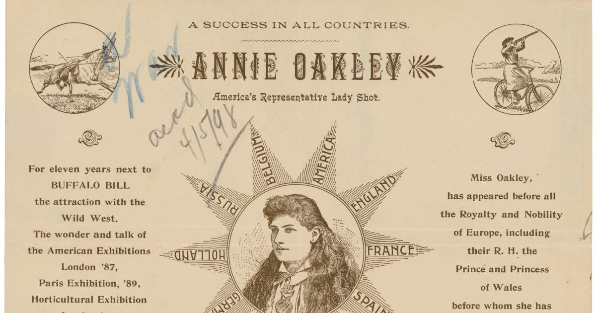 Annie Oakley had awesome stationery