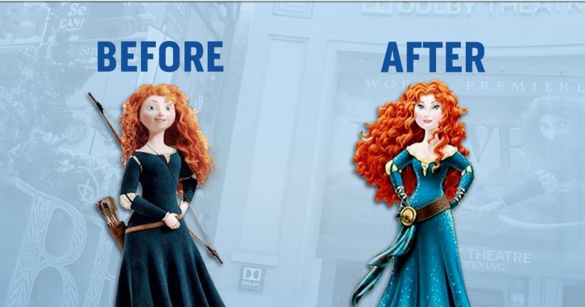 Not skinny enough to be princess? Disney's 'Brave' character gets makeover