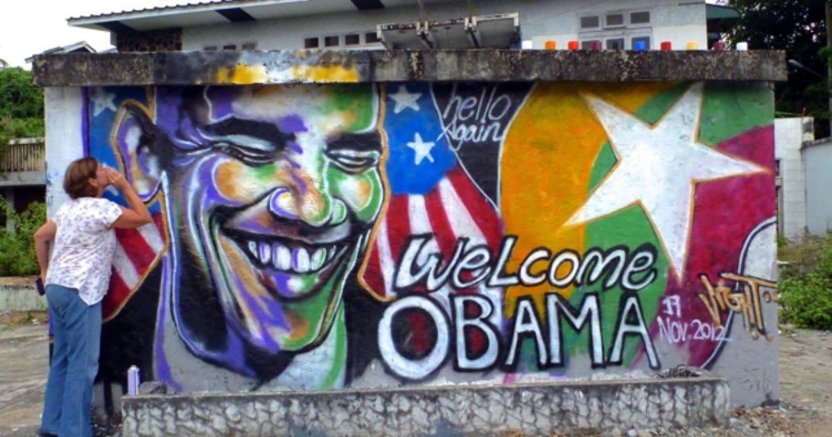 Myanmar graffiti artist Obama