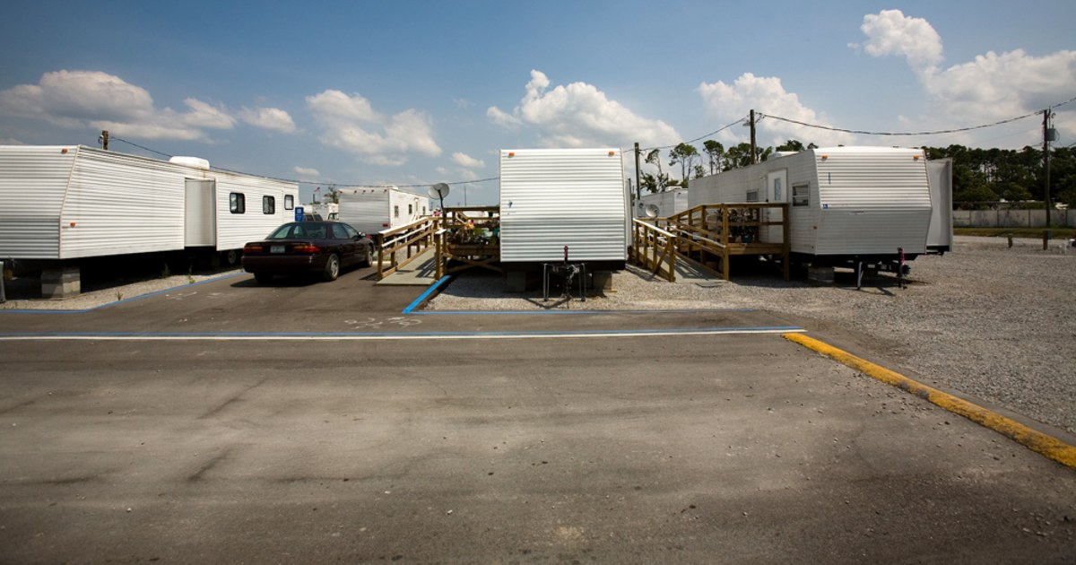 Fema Task Force Trailers FEMA offers refunds for Katrina trailers