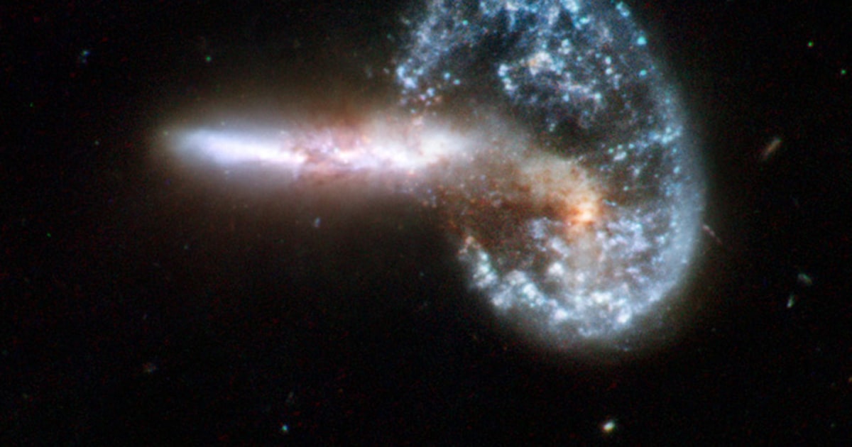 New Hubble photos show galaxy collisions