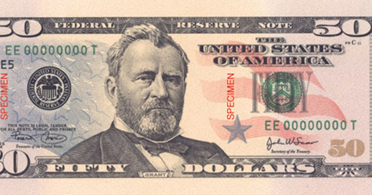 Printable High Resolution 50 Dollar Bill