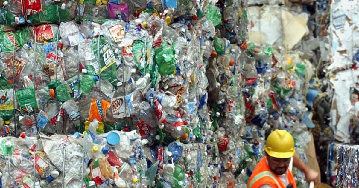 Plastic bottles pile up as mountains of waste