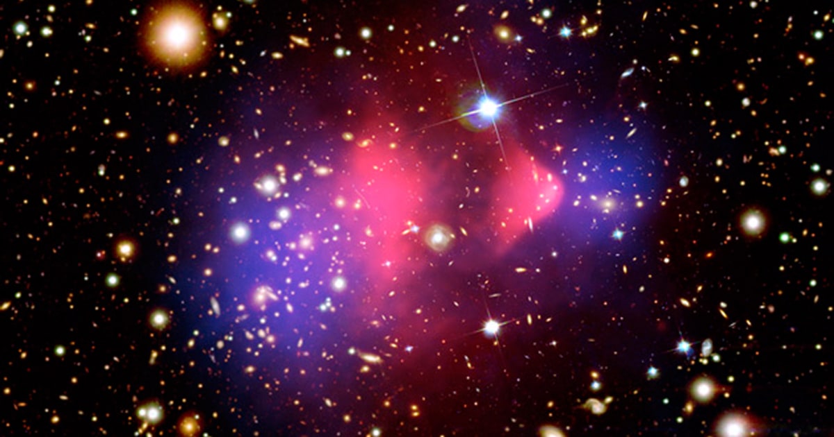 Cosmic collision reveals dark matter