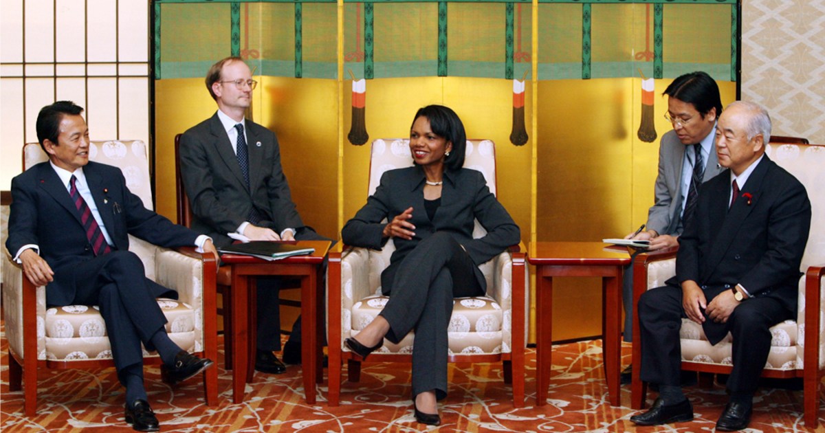 Japanese Immigration Officers Rice Rice reassures Japan on security commitment