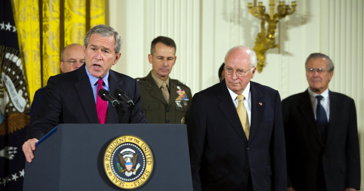 Bush: Rumsfeld and Cheney should stay