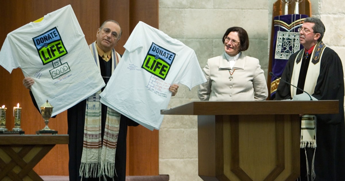 Mst Rabbi Methodist minister donates kidney to rabbi