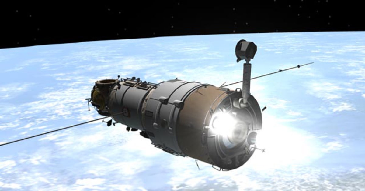 Space station lights its ‘big engines’