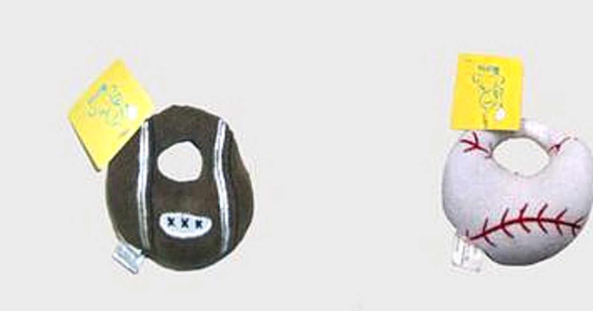 Plush baby rattles, toasters recalled