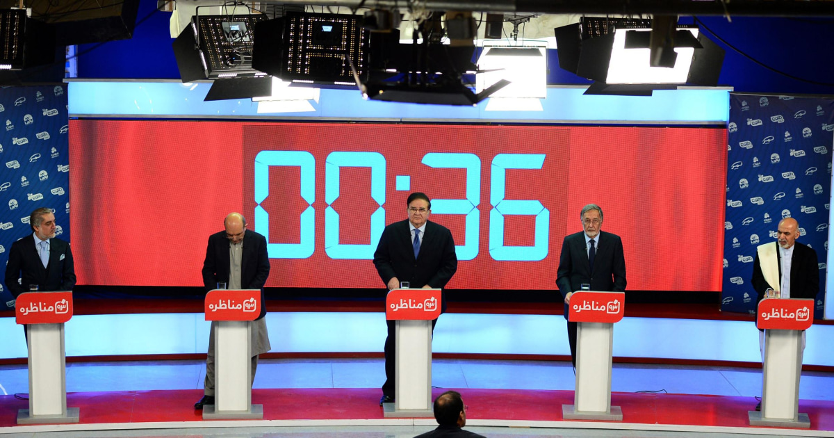 Afghans Watch First Televised Presidential Debate 