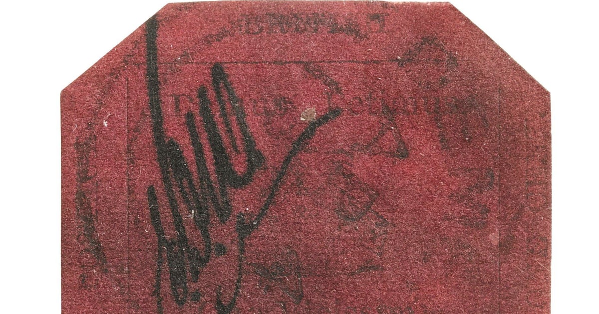 British Guiana One Cent Magenta  The British Guiana One Cent Magenta on display at STAMPEX