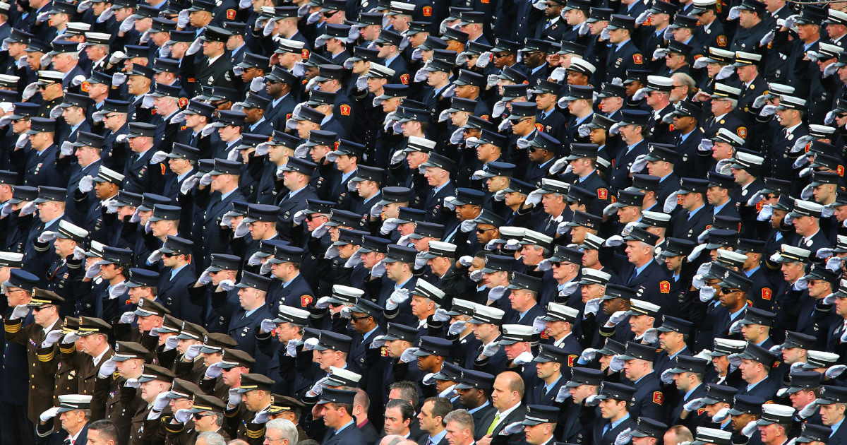 Firefighters Line Boston Streets to Honor Fallen Hero