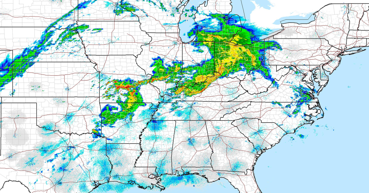 Mississippi Valley at Risk for Tornadoes and Large Hail