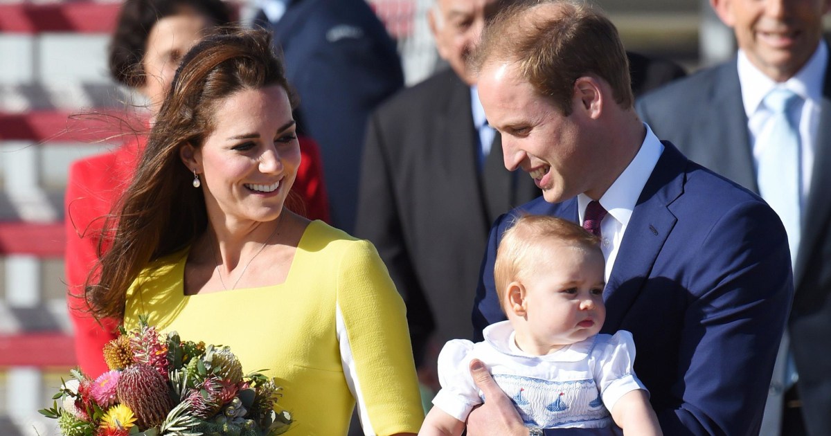 William And Kate Arrive In Australia With Prince George 