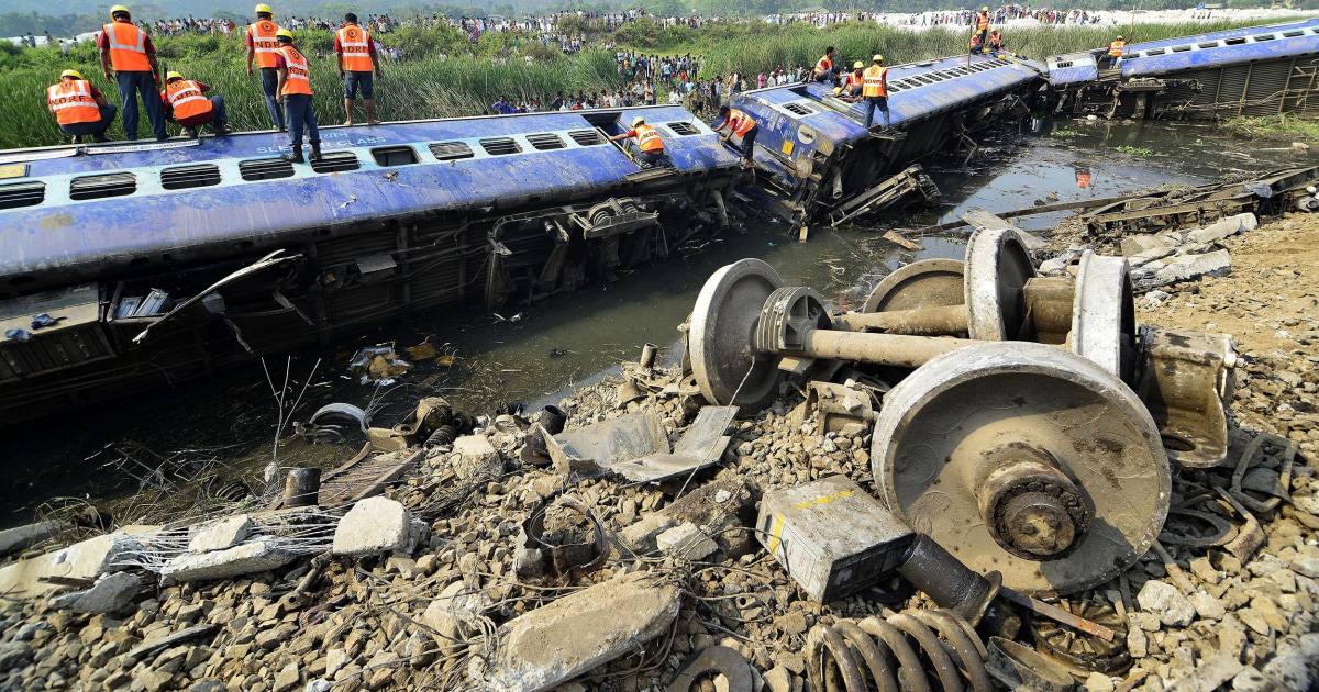 Passenger Train Derails Injuring Dozens In India