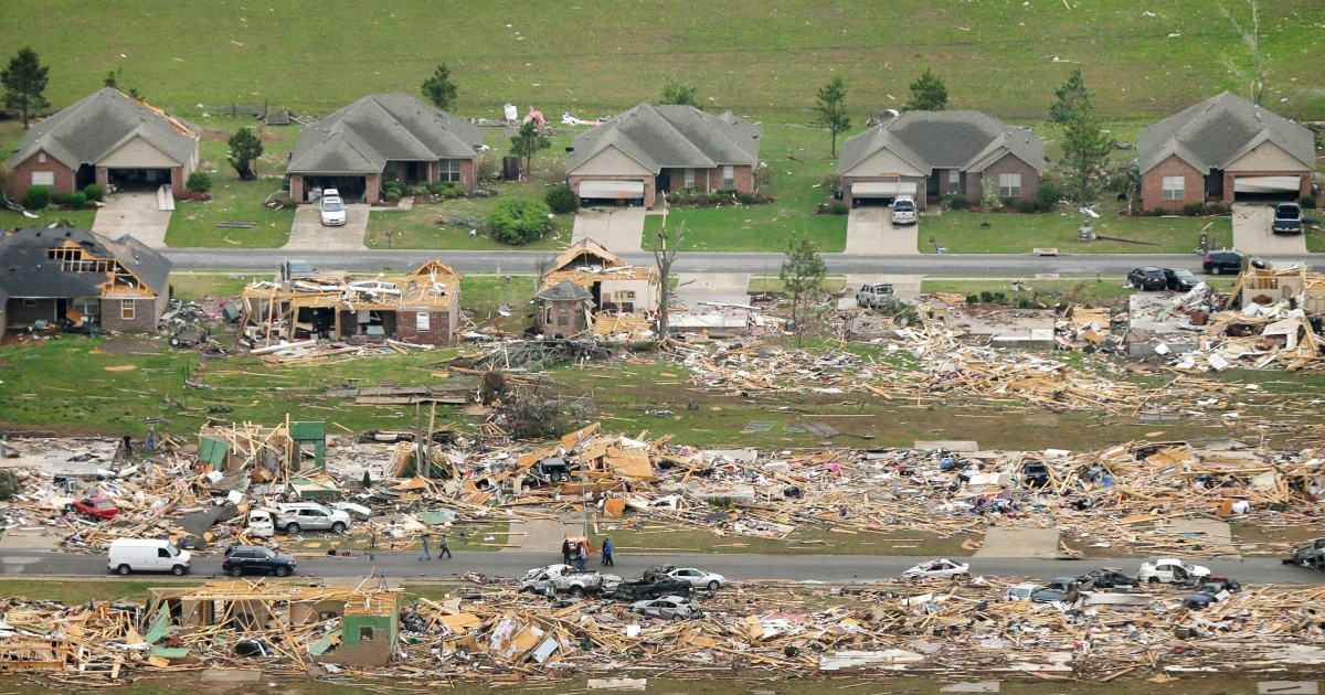 Tornadoes Leave 100Mile Long Path of Destruction in Arkansas