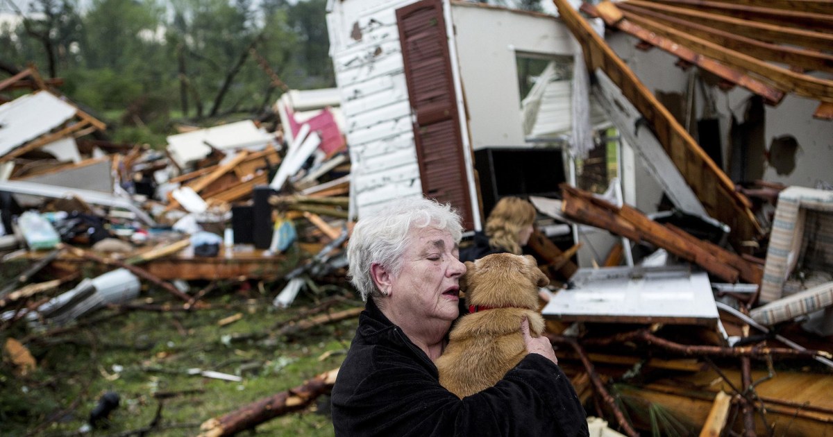 Woman Finds Dog Alive in Home Destroyed by Twister