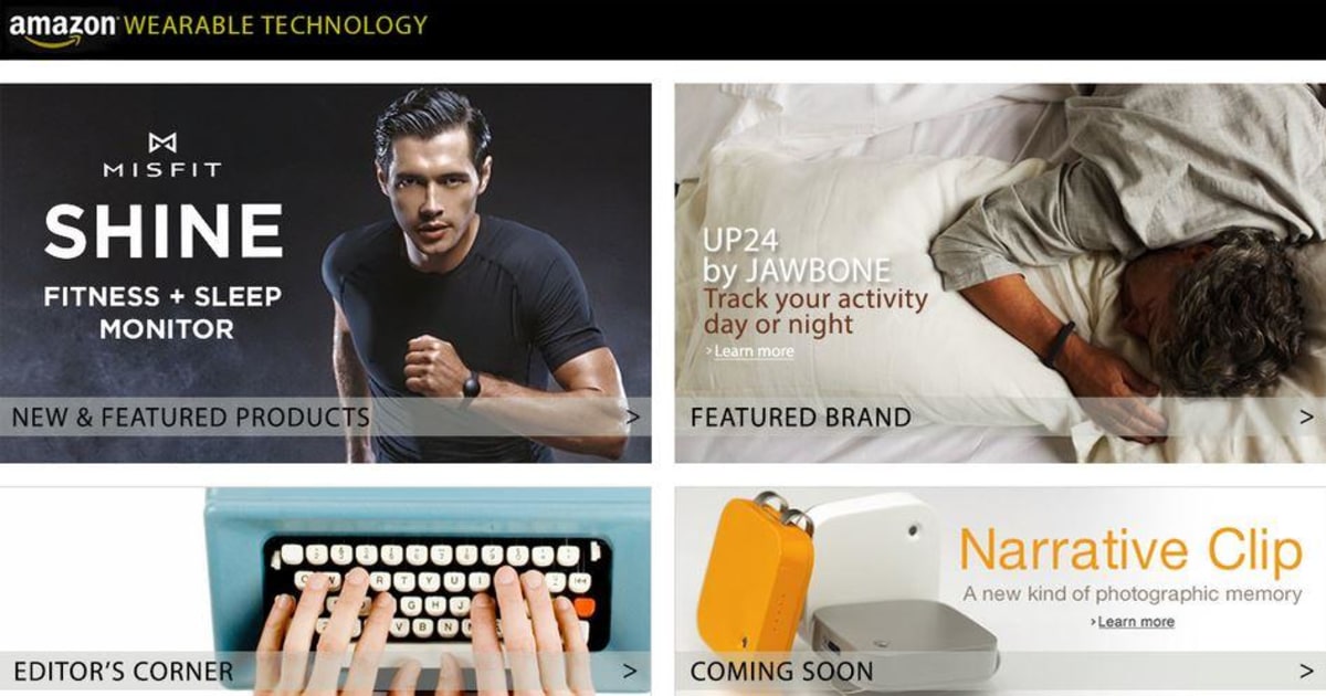 Amazon Wearable Technology Store Opens for Business