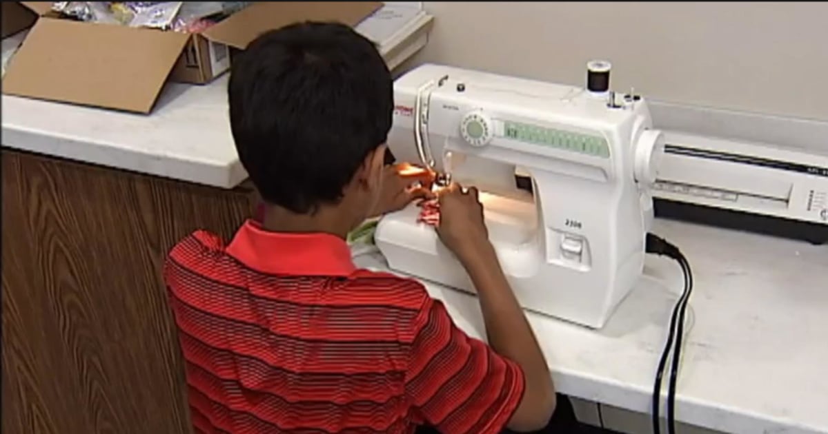 Virginia Students Sew Pillows to Spread Joy