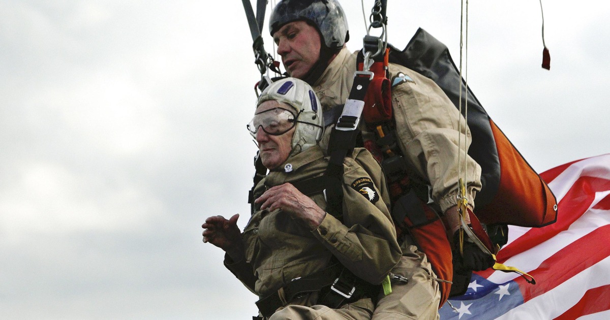 93YearOld Vet Parachutes Onto Utah Beach